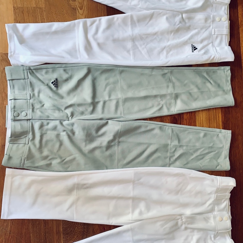 Three boy’s Adidas baseball pants